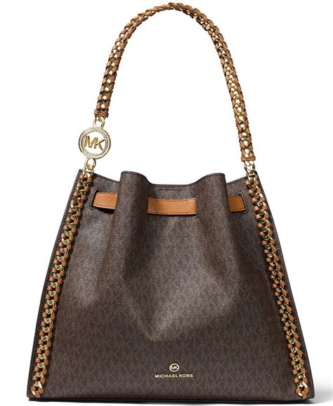 michael kors mina large shoulder bag|michael kors chain shoulder bag.